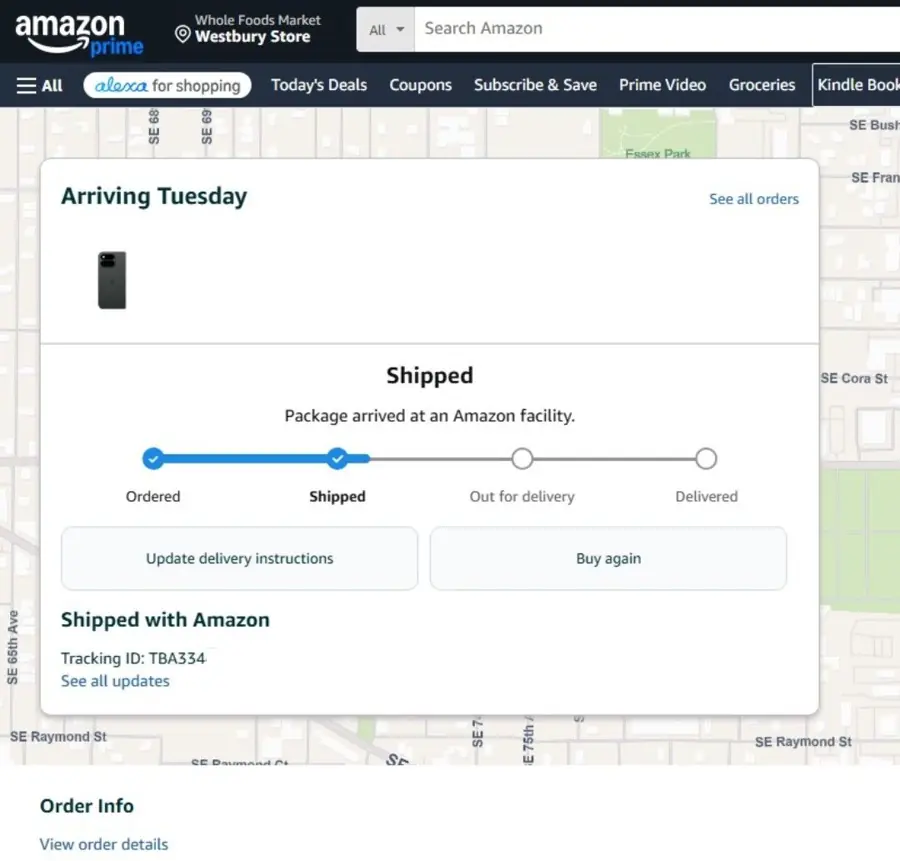 ติดตามสถานะและ Tracking สินค้าจาก Amazon USA