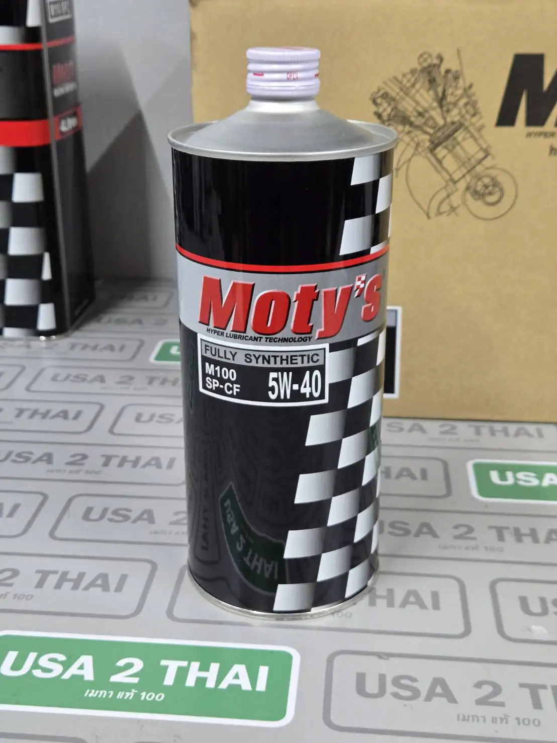 Moty's M100 5W-40 น้ำมันเครื่อง Fully Synthetic ขนาด 1L